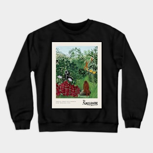 Tropical Forest with Monkeys Crewneck Sweatshirt